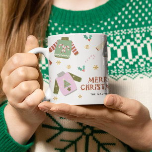 Retro Ugly Sweater Christmas Kaffeetasse