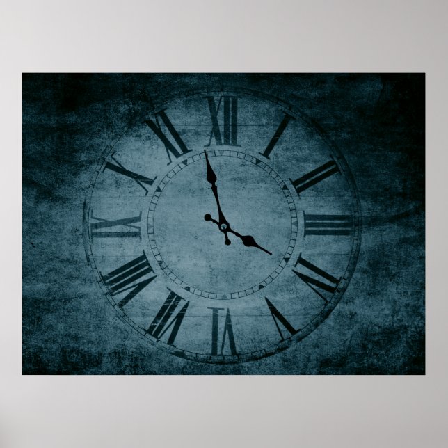 Retro-Uhr Poster (Vorne)