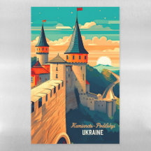 Retro ukrainische Festungs-Reisesouvenir