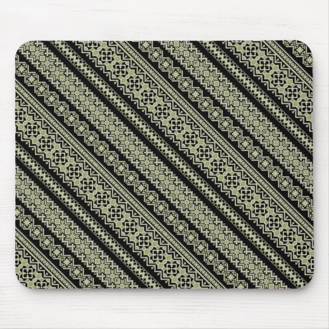 Retro ukrainisches Muster Mousepad (Vorne)