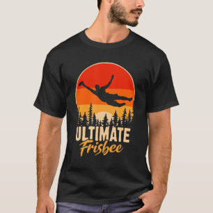 Retro Ultimate Frisbee Player Men Women Vintag Fl T-Shirt