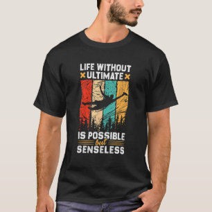 Retro Ultimate Frisbee Player Men Women Vintag Fl T-Shirt