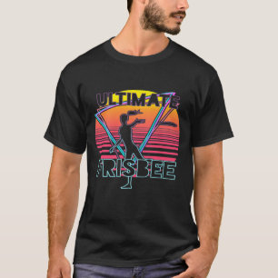 Retro Ultimate Frisbee Spieler Team Sportdiskette T-Shirt