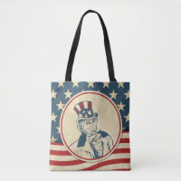 Retro Uncle Sam US Flagge Pattern