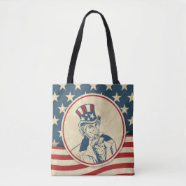 Retro Uncle Sam US Flagge Pattern