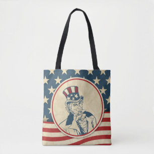 Retro Uncle Sam US Flagge Pattern