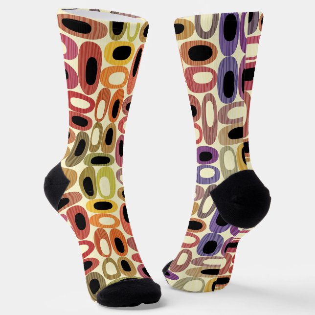 Retro und bunt socken (Gewinkelt)