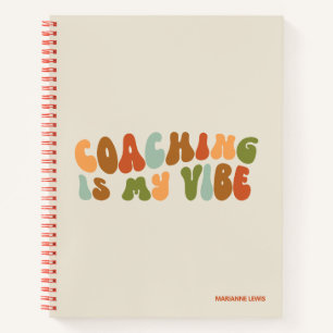 Retro- und Groovy-Coaching ist mein Ding, Coach Notizbuch