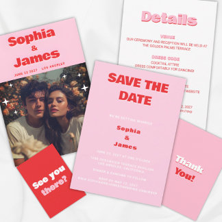 Retro- und kühne Typografie Termin vormerken Save The Date