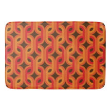 Retro- und Mod-60er-70er-Badematte