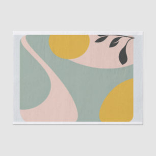 Retro und modernes Design pastellfarbenes Gewebe Seidenpapier