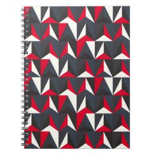Retro und Vintager Stil mit geometrischer Form, kr Notizblock