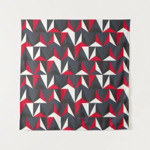 Retro und Vintager Stil mit geometrischer Form, kr Wandteppich