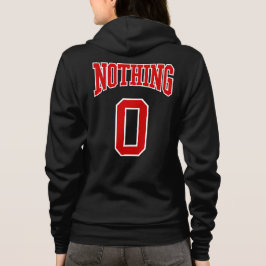Retro Uni Red White Black Nothing Zero Sport Hoodie