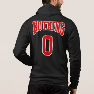 Retro Uni Red White Black Nothing Zero Sport Hoodie