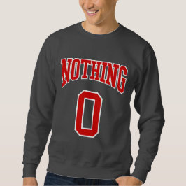 Retro Uni Red White Black Nothing Zero Sport Sweatshirt