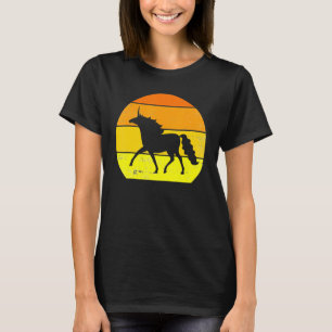 Retro Unicorn Vintag Unicorn Silhouette Wolf Anim T-Shirt