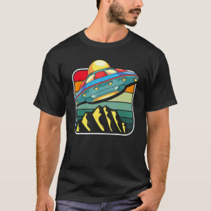 Retro unidentifizierte Flying Object Alien T-Shirt