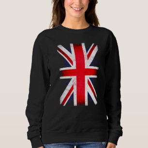 Retro Union Jack Flag Großbritannien Großbritannie Sweatshirt