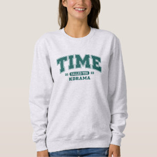 Retro-Universitätsstil K-Drama-Fan-Art-Design Sweatshirt