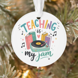 Retro-Unterricht Ist Mein Ding Vinyl-Schallplatte Ornament