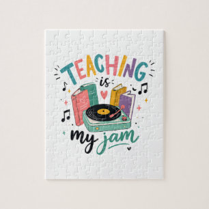 Retro-Unterricht Ist Mein Ding Vinyl-Schallplatte Puzzle