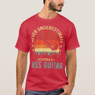 Retro unterschätzt den alten Mann nie mit einem Ba T-Shirt