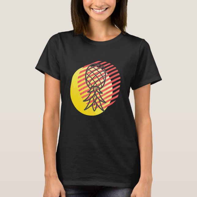 Retro Upside-Down-Ananas-Swinger  1 T-Shirt (Vorderseite)