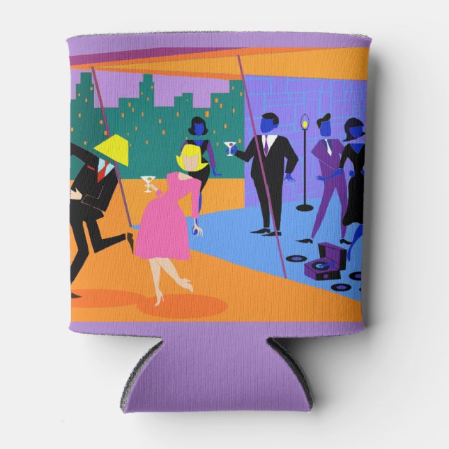 Retro Urban Dach Party kann kühlen Dosenkühler (Vorderseite)