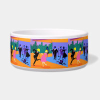 Retro Urban Dach Party Pet Bowl