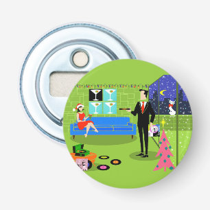 Retro Urban Weihnachten Couple Bottle Opener Flaschenöffner