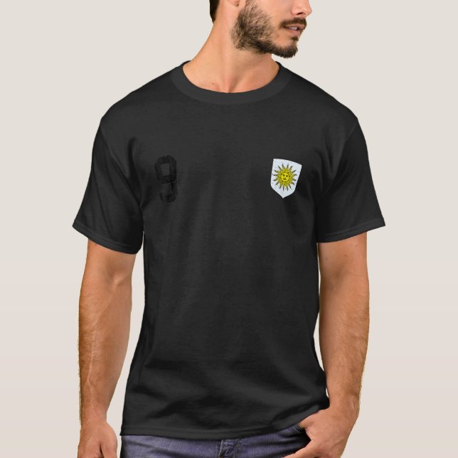 Retro Uruguay Soccer Jersey Celeste Futbol T-Shirt (Vorderseite)