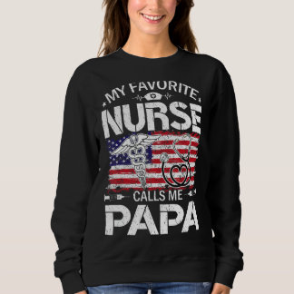 Retro Us Flag Meine Lieblings-Krankenschwester nen Sweatshirt