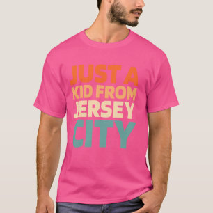 Retro Us Stadt Usa Nur Ein Kind Aus New Jersey Jer T-Shirt