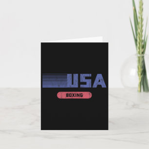Retro Usa 2020 Team American Boxing Vintag Karte