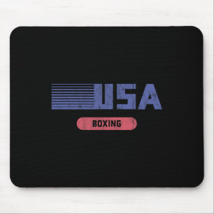 Retro Usa 2020 Team American Boxing Vintag Mousepad