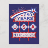 Retro USA 250 Jahre Marquee Sign 1776-2026