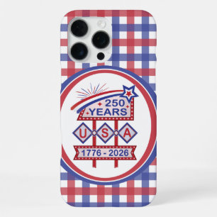 Retro-USA-250-Jahres-Jubiläums-Marquee-Schild 1776 iPhone 16 Pro Max Hülle
