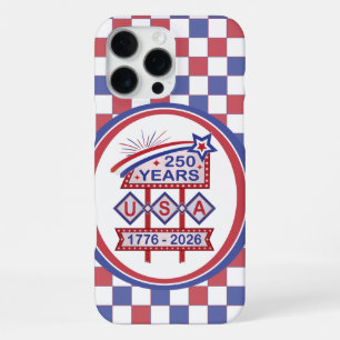 Retro USA 250. Jubiläums-Marquee-Schild 1776-2026 iPhone 16 Pro Max Hülle