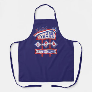 Retro USA 250. Jubiläums-Marquee-Schild 1776-2026 Schürze