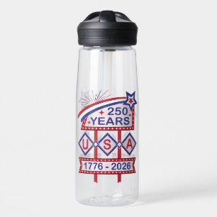 Retro USA 250. Jubiläums-Marquee-Schild 1776-2026 Trinkflasche