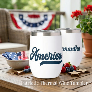 Retro USA America Personalisierter Name