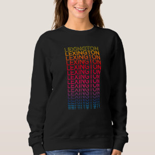Retro USA Colorful City Nostalgic Lexington Sweatshirt