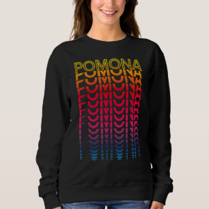 Retro USA farbenfrohe Stadt Nostalgie Pomona Sweatshirt