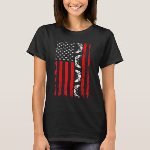 Retro-USA-Flagge abgenutzt Videospiel Sport T-Shirt