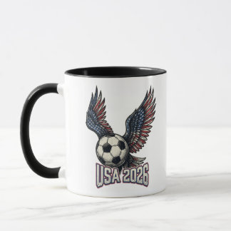 Retro USA Fußball 2026 Adlerflügel Tasse