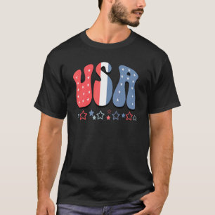 Retro USA Patriotic American Flag 4. Juli Männer T-Shirt