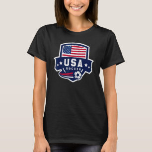 Retro USA Soccer Team American Flag Patriotic Me T-Shirt