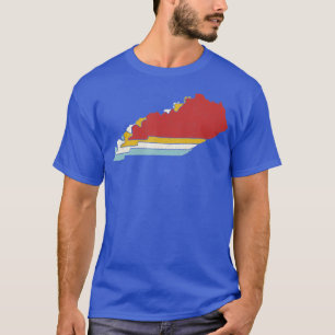 Retro-USA-Staat Vintage-Karte Kentucky T-Shirt
