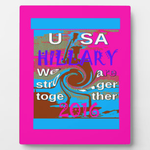 Retro USA Stärker Zusammen Abstract Art Druck Fotoplatte